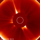 Latest LASCO C2 image of the Sun