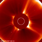 Latest LASCO C2 image of the Sun