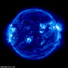 Click for time-lapse image of the sun