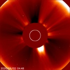 Latest LASCO C2 image of the Sun