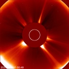 Latest LASCO C2 image of the Sun
