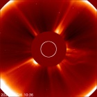 Latest LASCO C2 image of the Sun