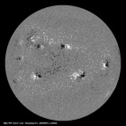 Latest SDO/HMI Magnetogram image of the Sun