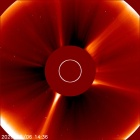 Latest LASCO C2 image of the Sun