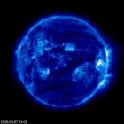 Click for time-lapse image of the sun