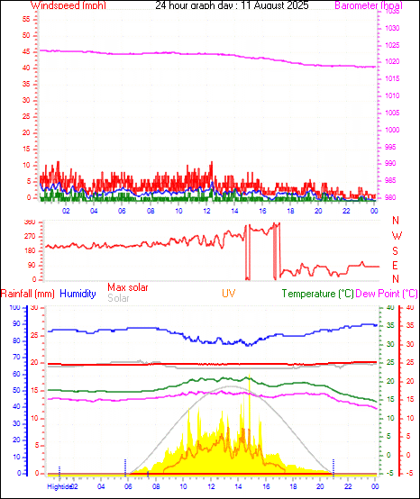 24 Hour Graph for Day 11