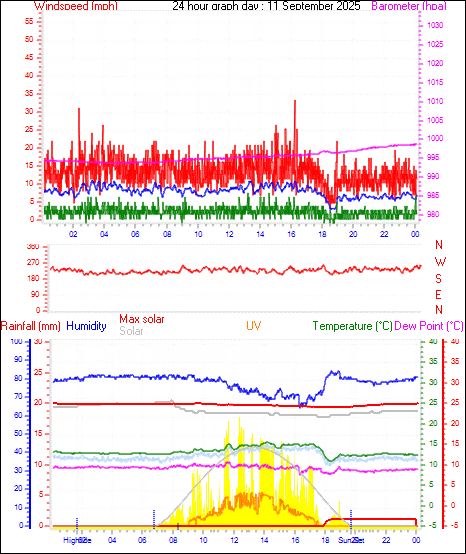 24 Hour Graph for Day 11