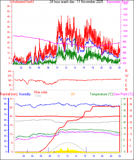 24 Hour Graph for Day 11