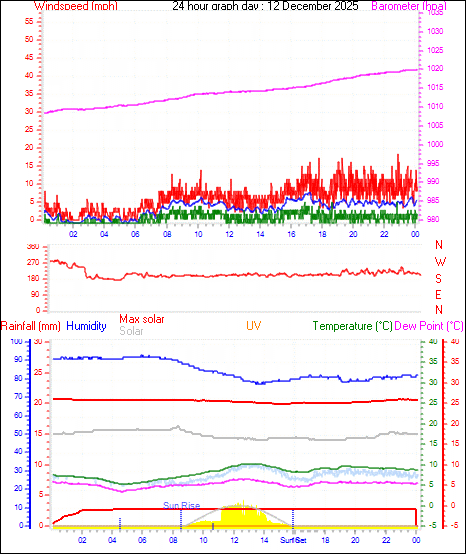 24 Hour Graph for Day 12