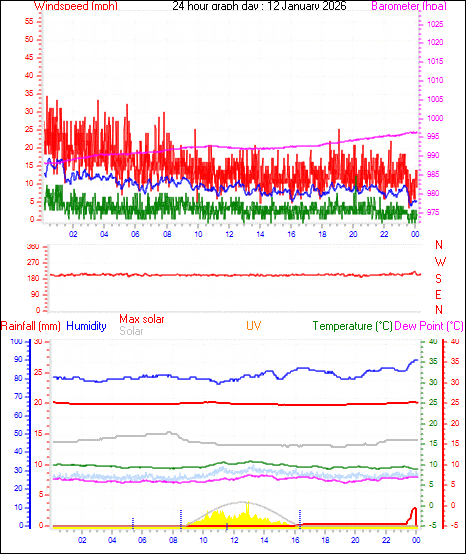 24 Hour Graph for Day 12