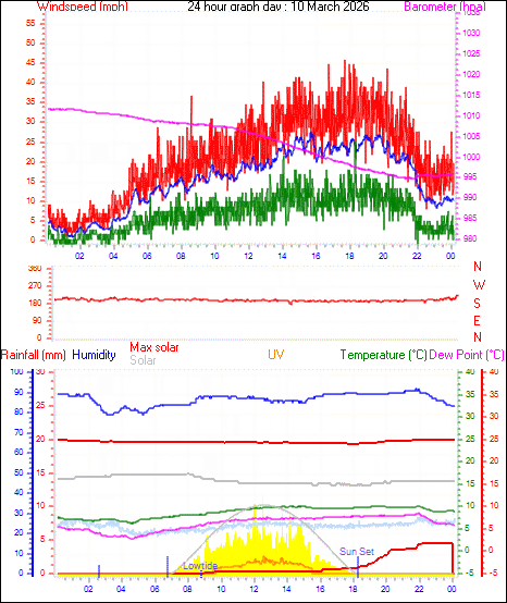 24 Hour Graph for Day 10