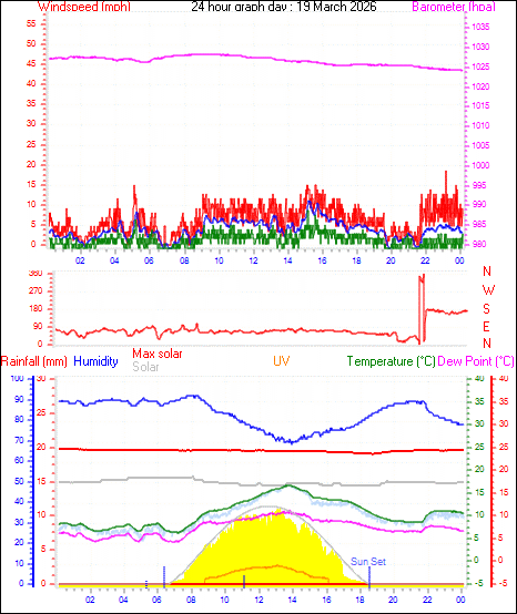 24 Hour Graph for Day 19