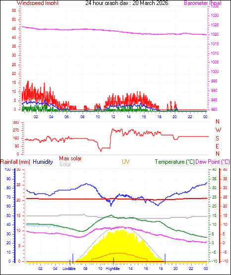 24 Hour Graph for Day 20