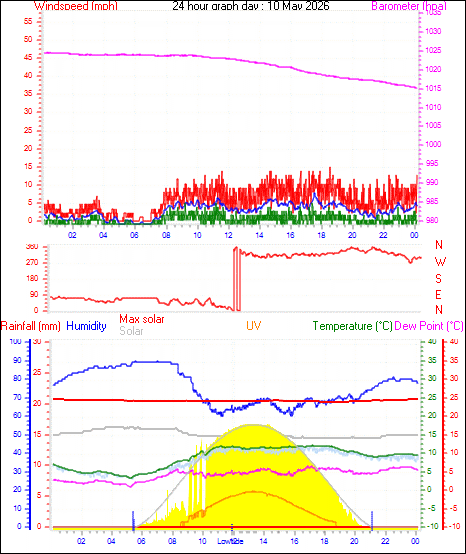 24 Hour Graph for Day 10