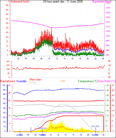 24 Hour Graph for Day 11