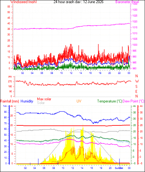 24 Hour Graph for Day 12