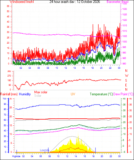 24 Hour Graph for Day 12
